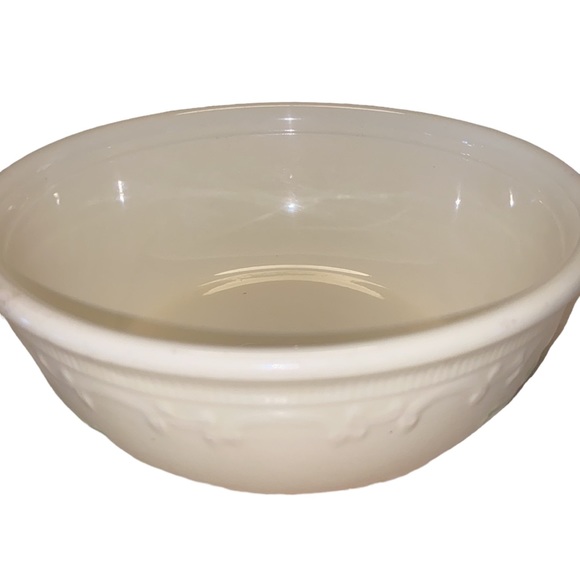 Vintage Oven Serve Made in the USA Ceramic Bowl Casserole Dish Green Floral - Picture 4 of 13